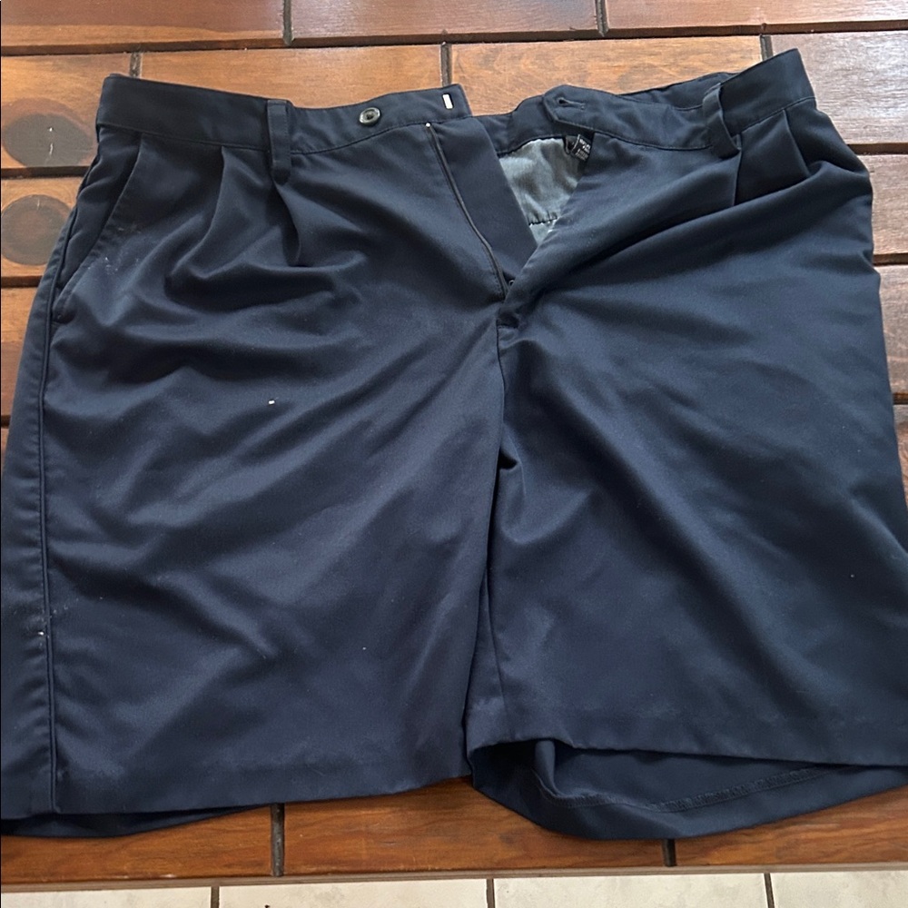 Men's navy blue shorts.